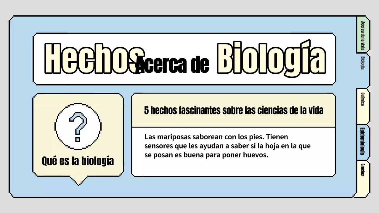 Bonito plan de clase de ciencias para primaria en azul claro y verde claro