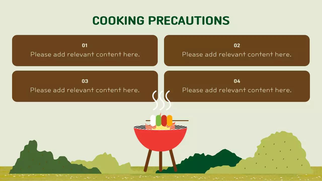 그린 러스틱 캠핑 가이드 프레젠테이션
