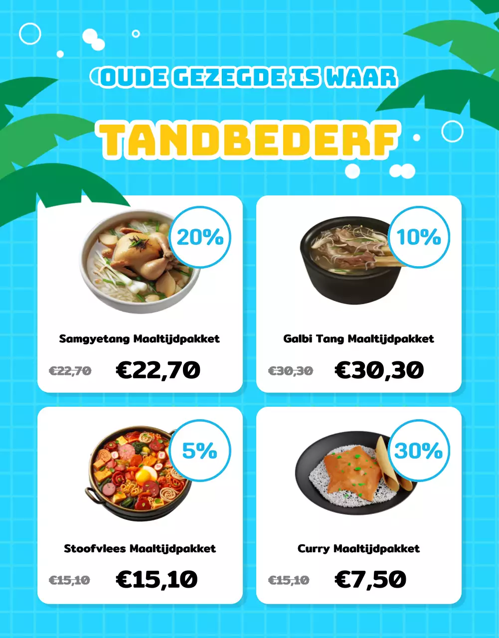 Promoot een mooie zomerpromotie in lichtblauw