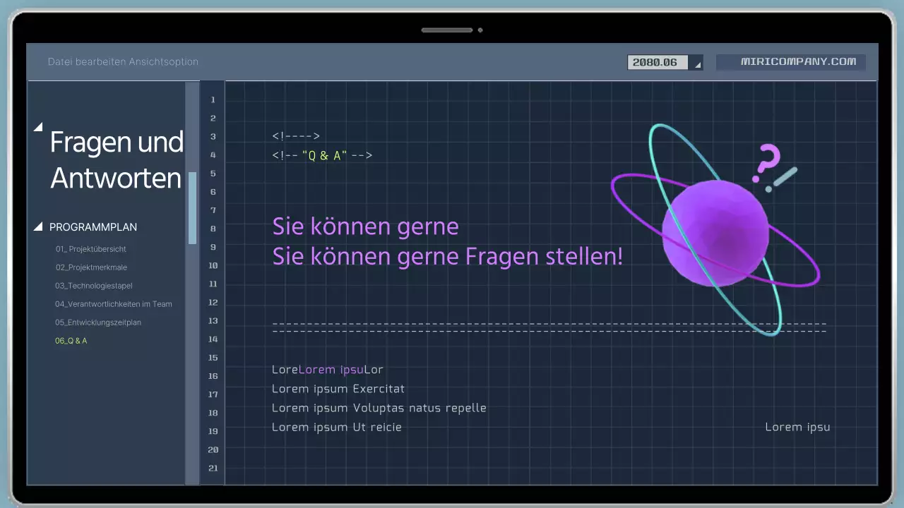 Prospekt des Cyber-Entwickler-Codierungsprogramms in Marineblau und Gelb