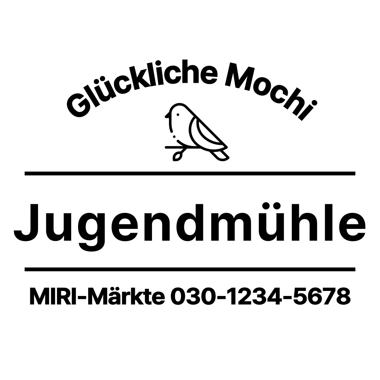 Gestaltung einer Mühle mit neuen Symbolen und Linien