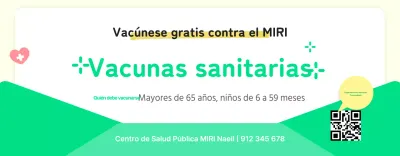 Avisos sanitarios amarillo y verde