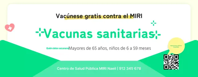Avisos sanitarios amarillo y verde
