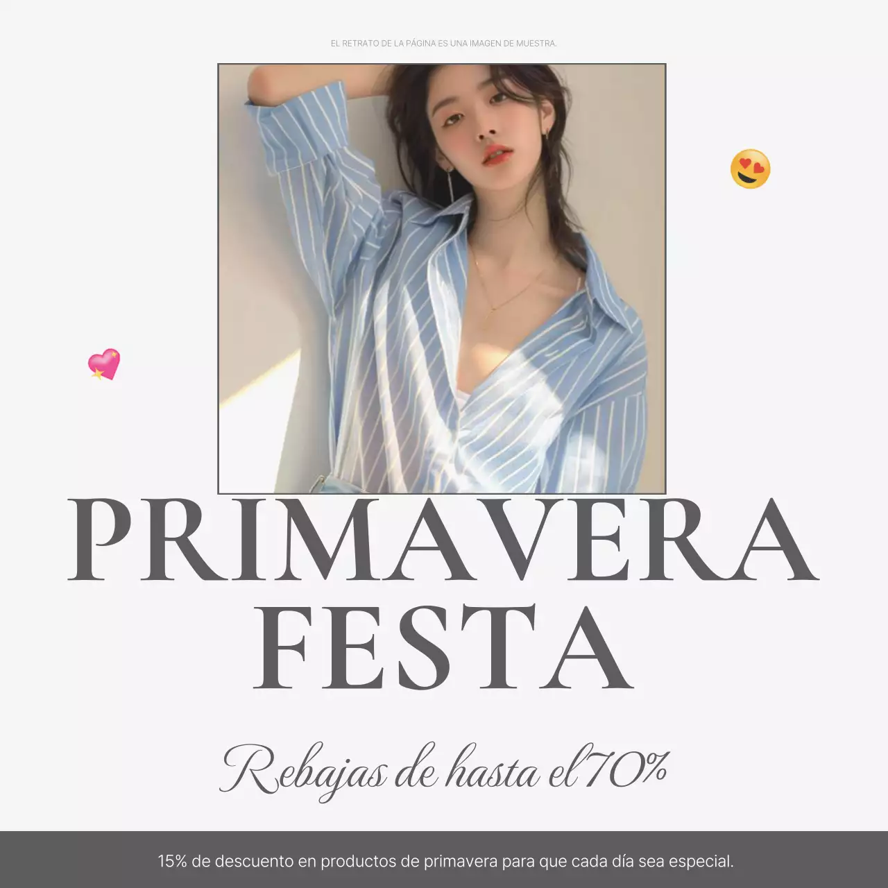 Un sencillo emoji blanco y gris para la portada de un centro comercial de modaNoticias mainTitle