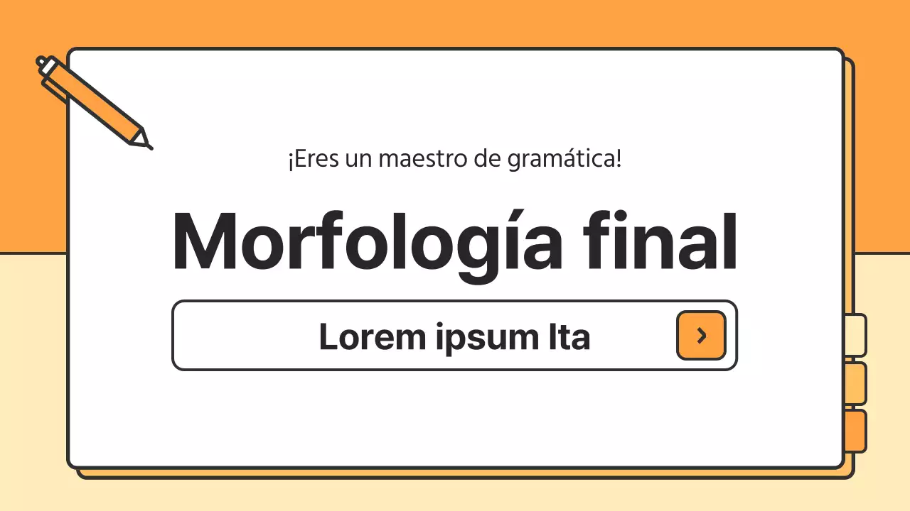 Recursos naranjas y amarillos de gramática básica del coreano