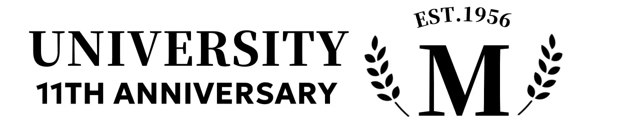 月桂樹のロゴが描かれたシンプルなコンセプトの大学記念品