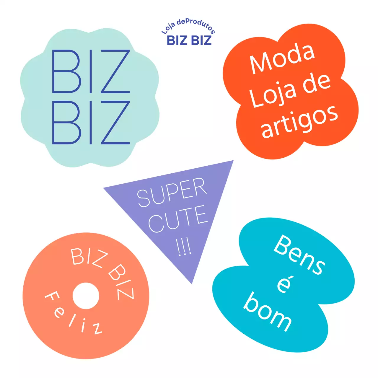 Sacos de correio bonitos para lojas de presentes