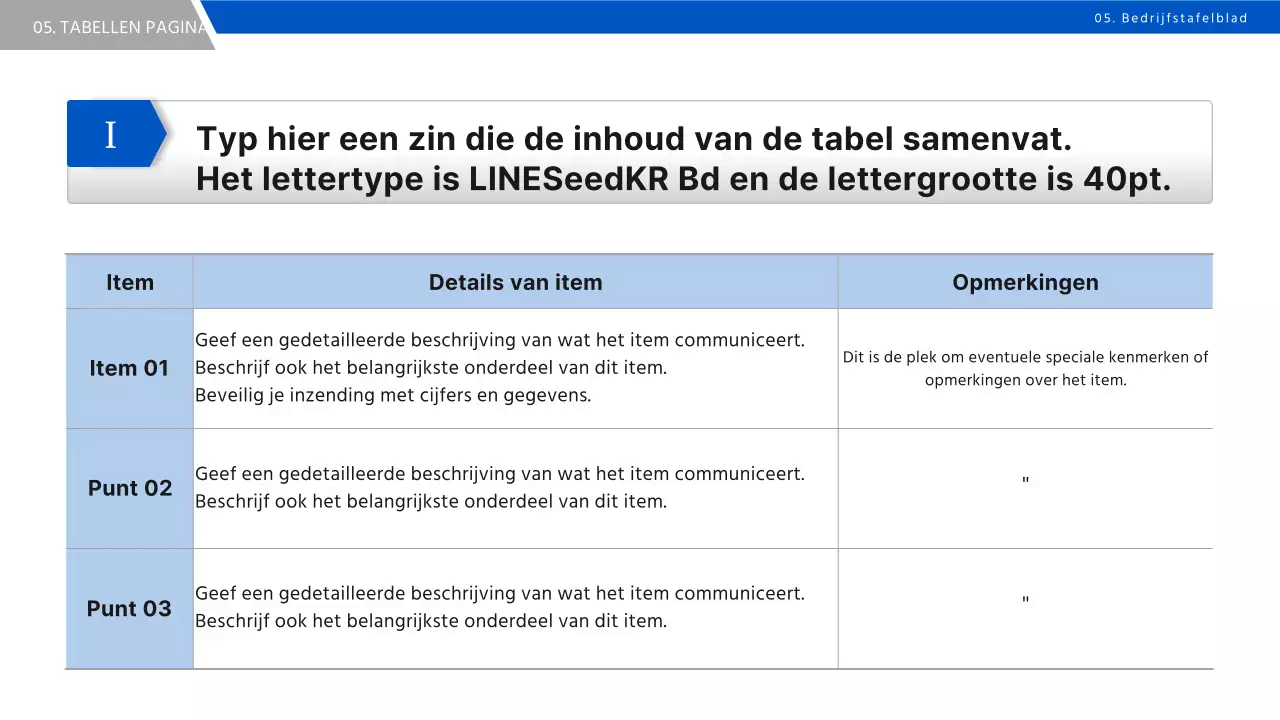 Een eenvoudig rapport met bedrijfsstrategie in blauw en zwart