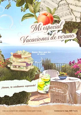 Funda de verano vintage en beige y azul claro