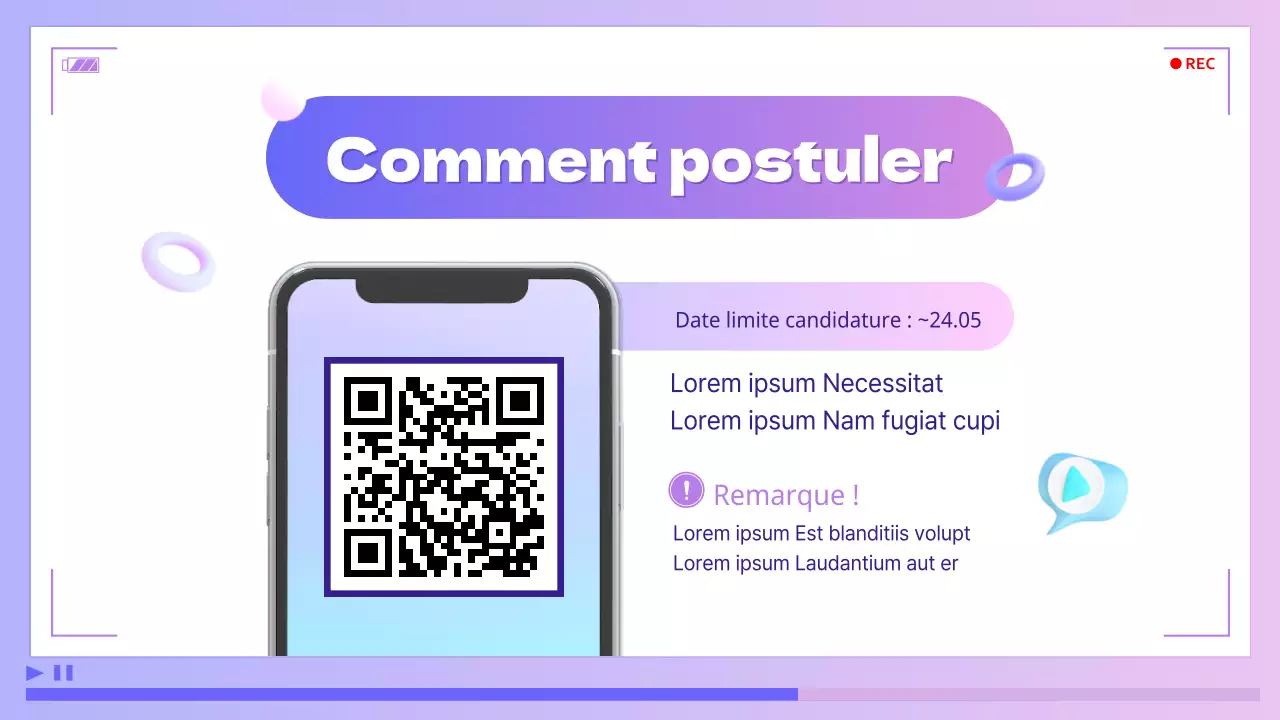 Pourpre et bleu, montage vidéo cybernétique pour promouvoir les cours d'amélioration de soi