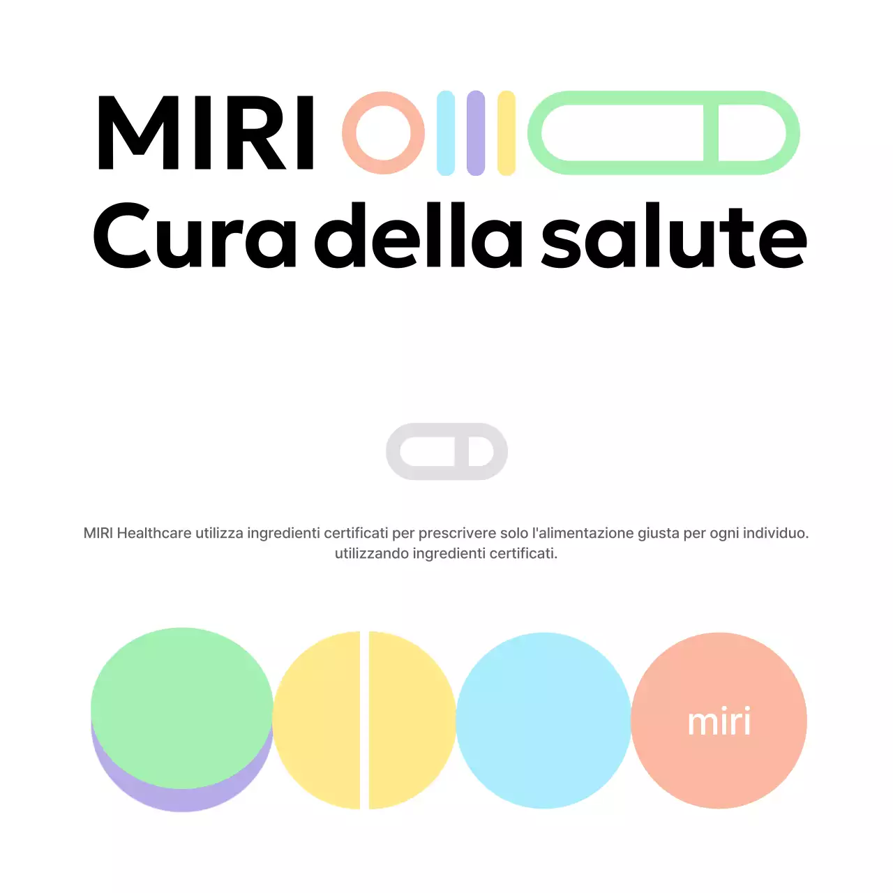 Logo di un marchio nutraceutico con un'atmosfera salutare