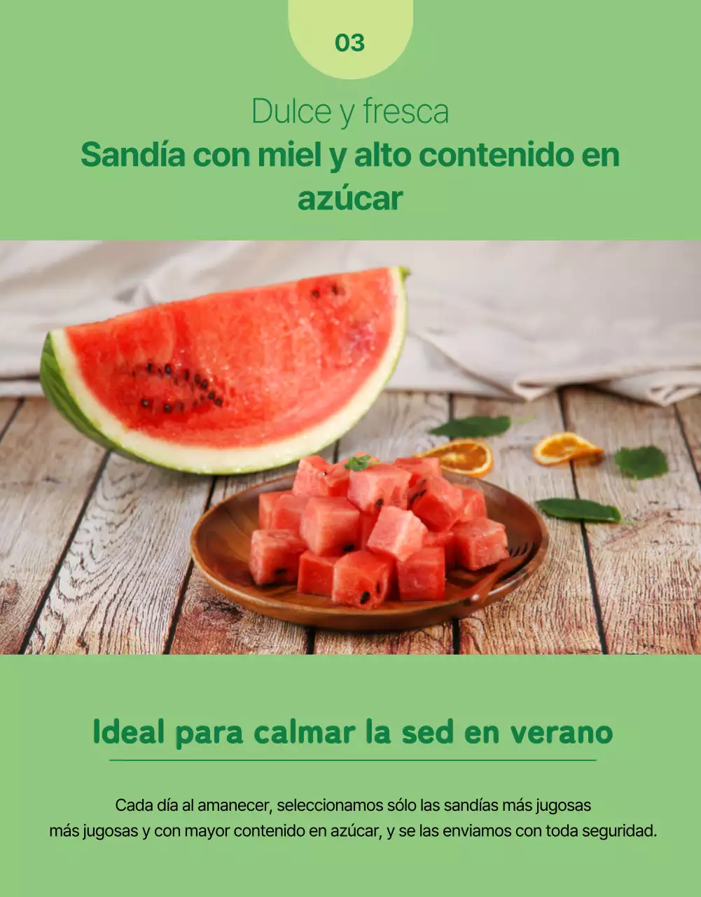 Promover la fruta fresca sencilla en colores verde y chartreuse