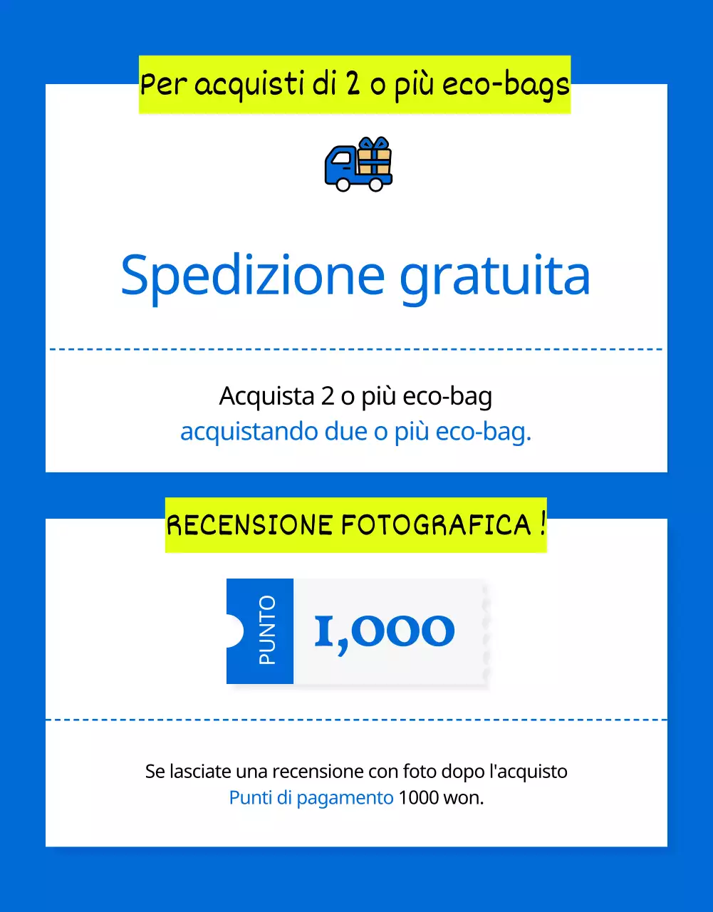 Semplice eco-bag estiva in blu spiegata