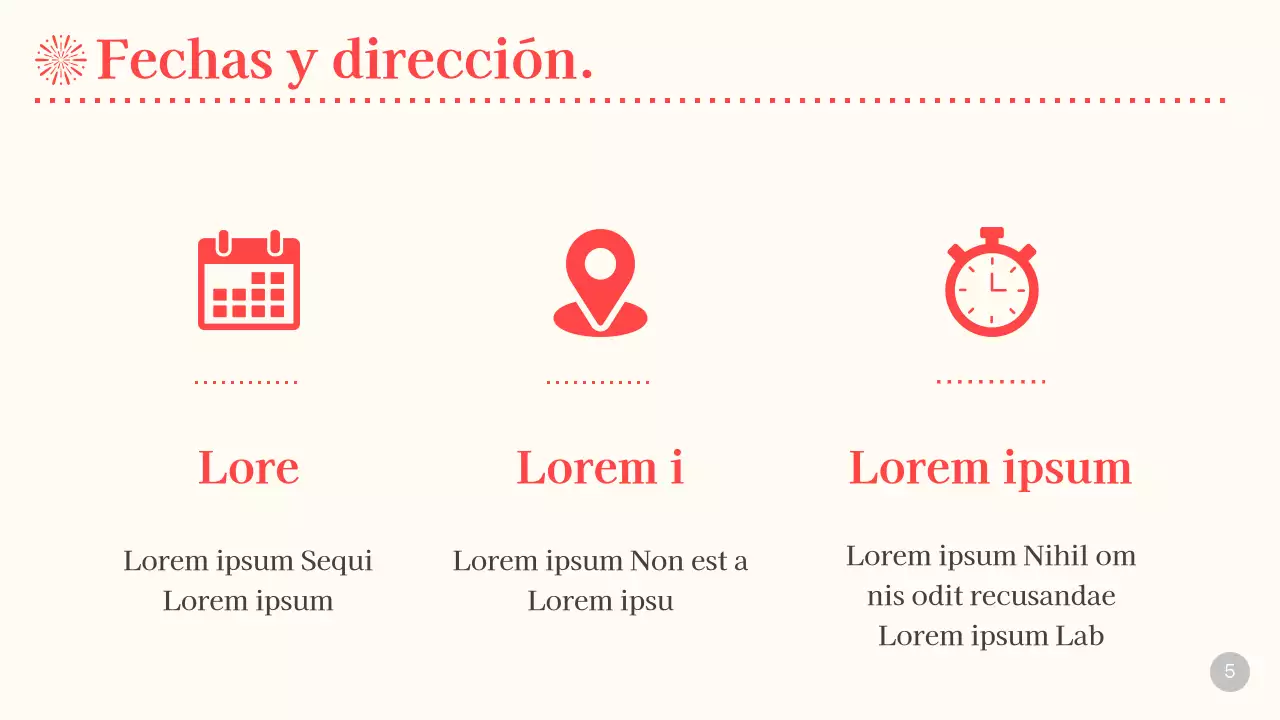 Planear un gran espectáculo de fuegos artificiales en beige y rojo