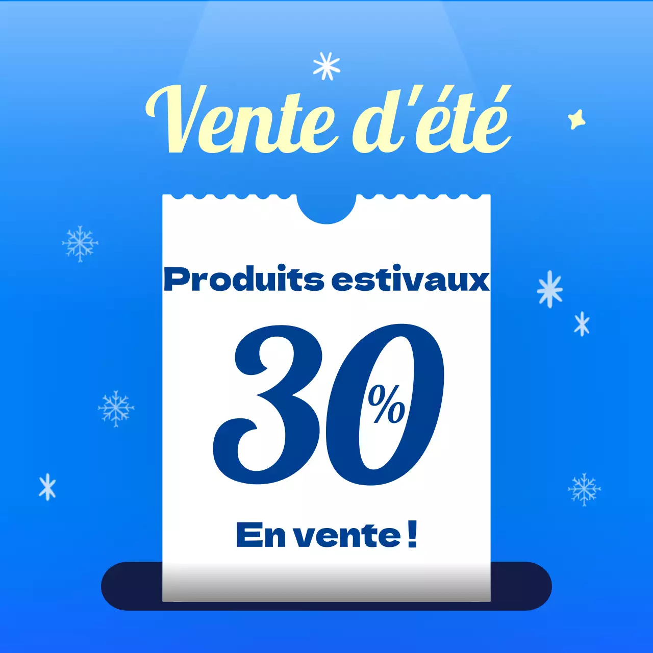 Faites la promotion de vos événements estivaux en bleu