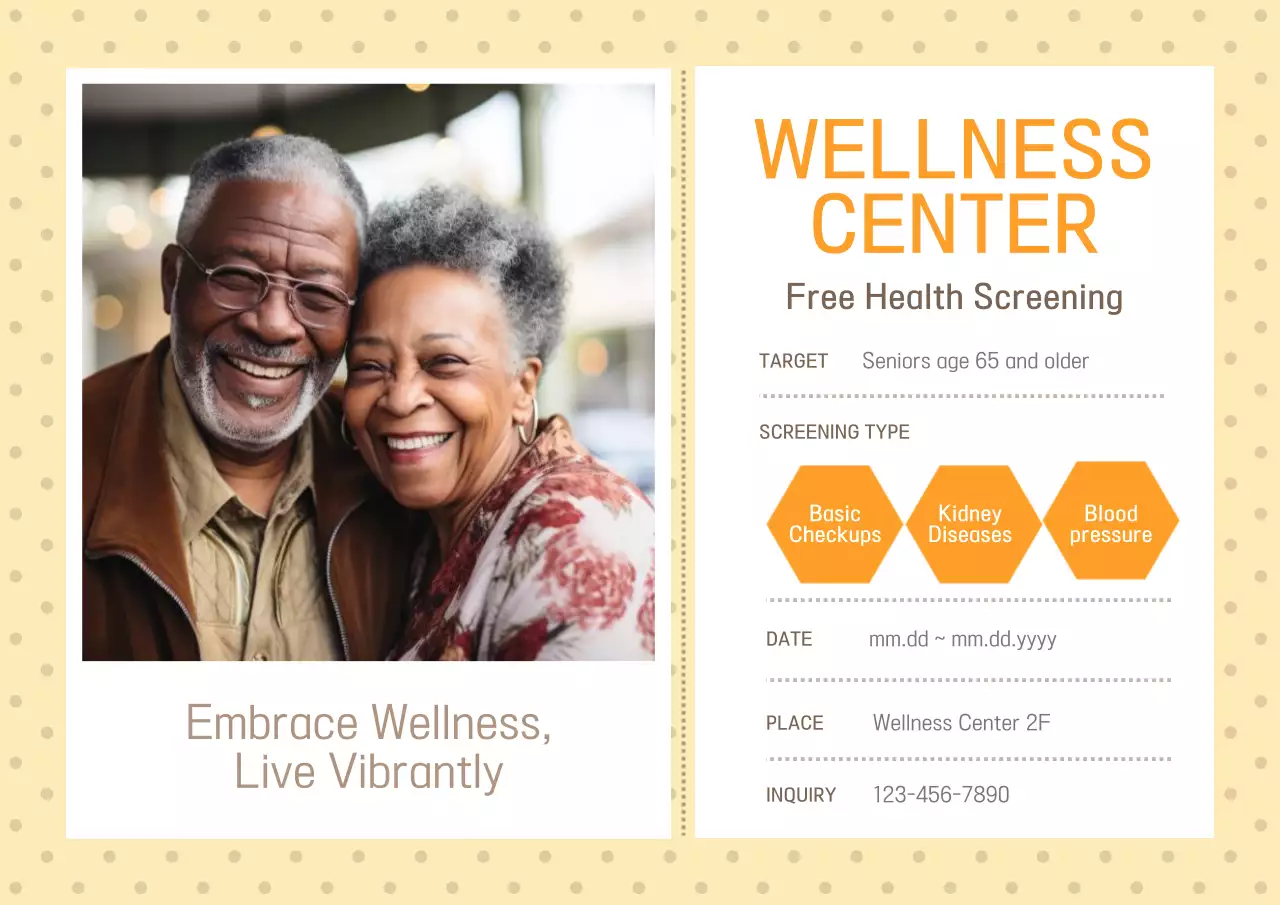 Beige Simple Health Announcement Poster