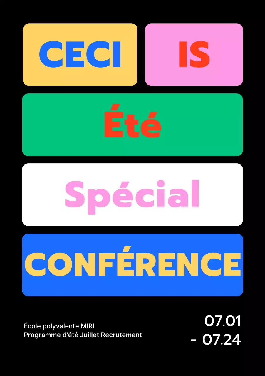 Designs avec des cases de couleurs différentes pour mettre en évidence les phrases