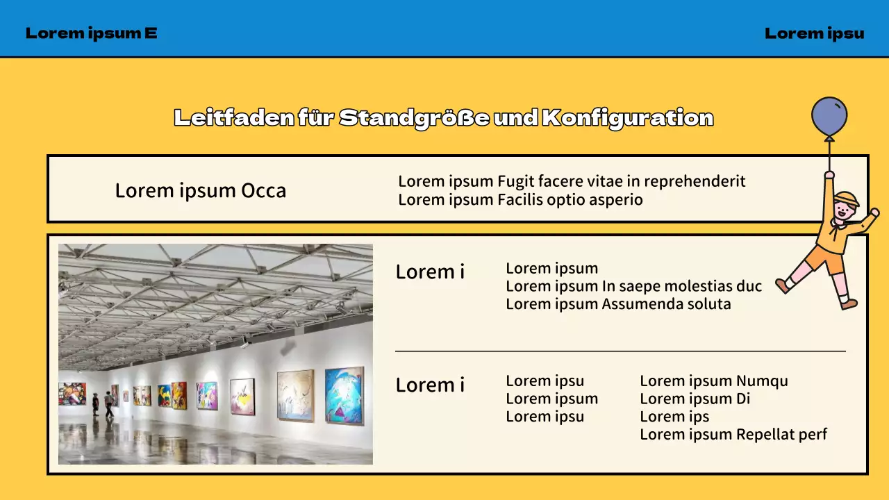 Werbung für die Yellow and Blue Kids Fair