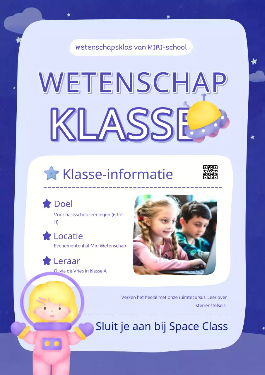 Borah en Yellow's schattige ruimtekundeles promoten