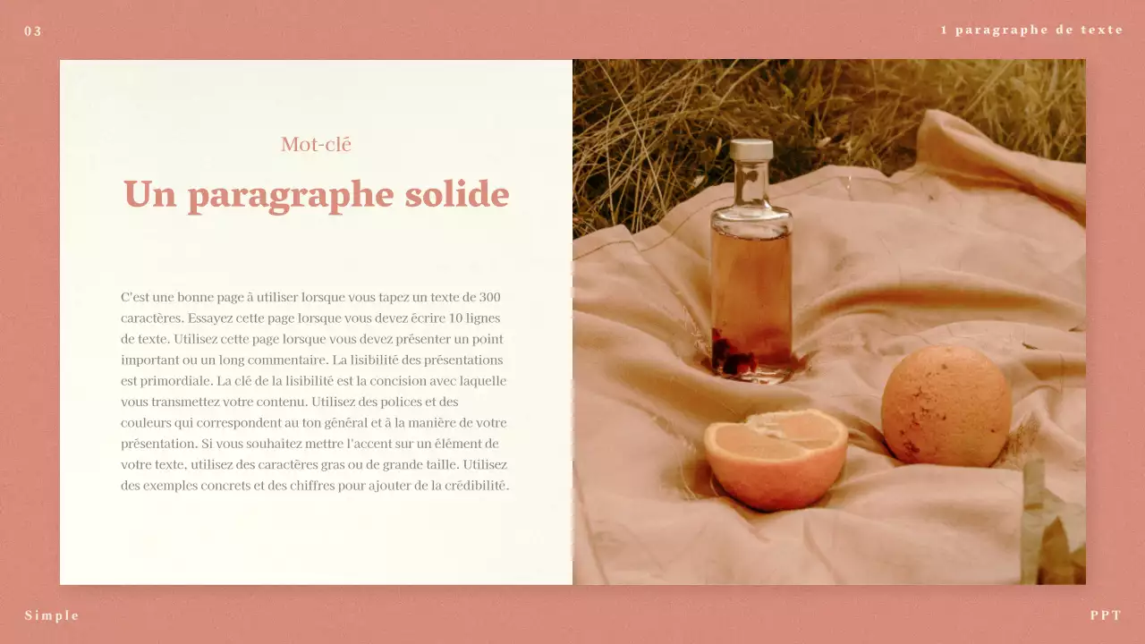 Propositions minimalistes roses pour les messages longs et courts