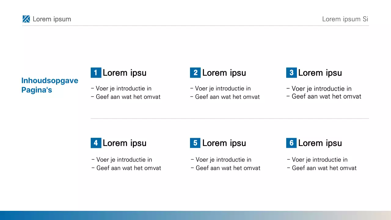 Een eenvoudige blauw-wit afdrukbare rapportpresentatie