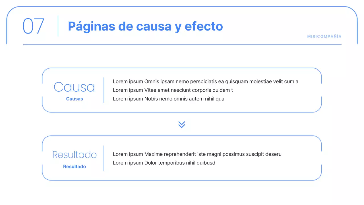 Informes corporativos sencillos en azul