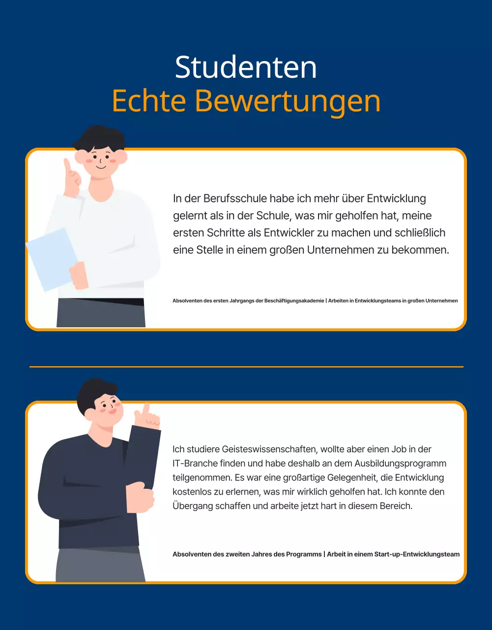 Förderung einer marineblauen Jugendbeschäftigungsakademie