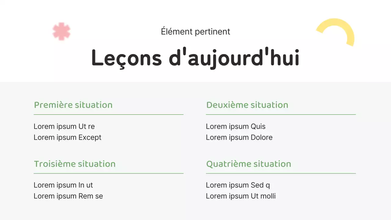 Le plan de cours de l'institutrice grise et douillette