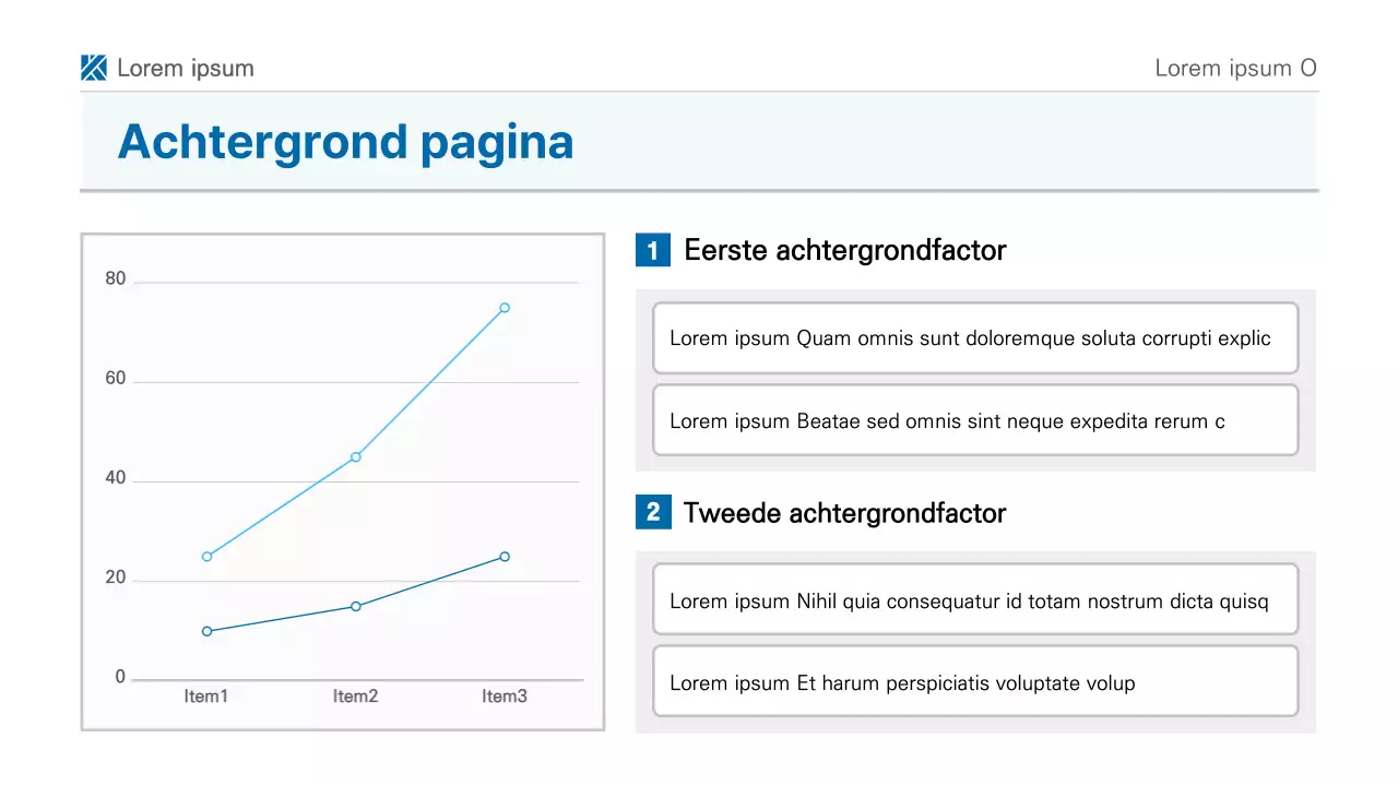 Een eenvoudige blauw-wit afdrukbare rapportpresentatie