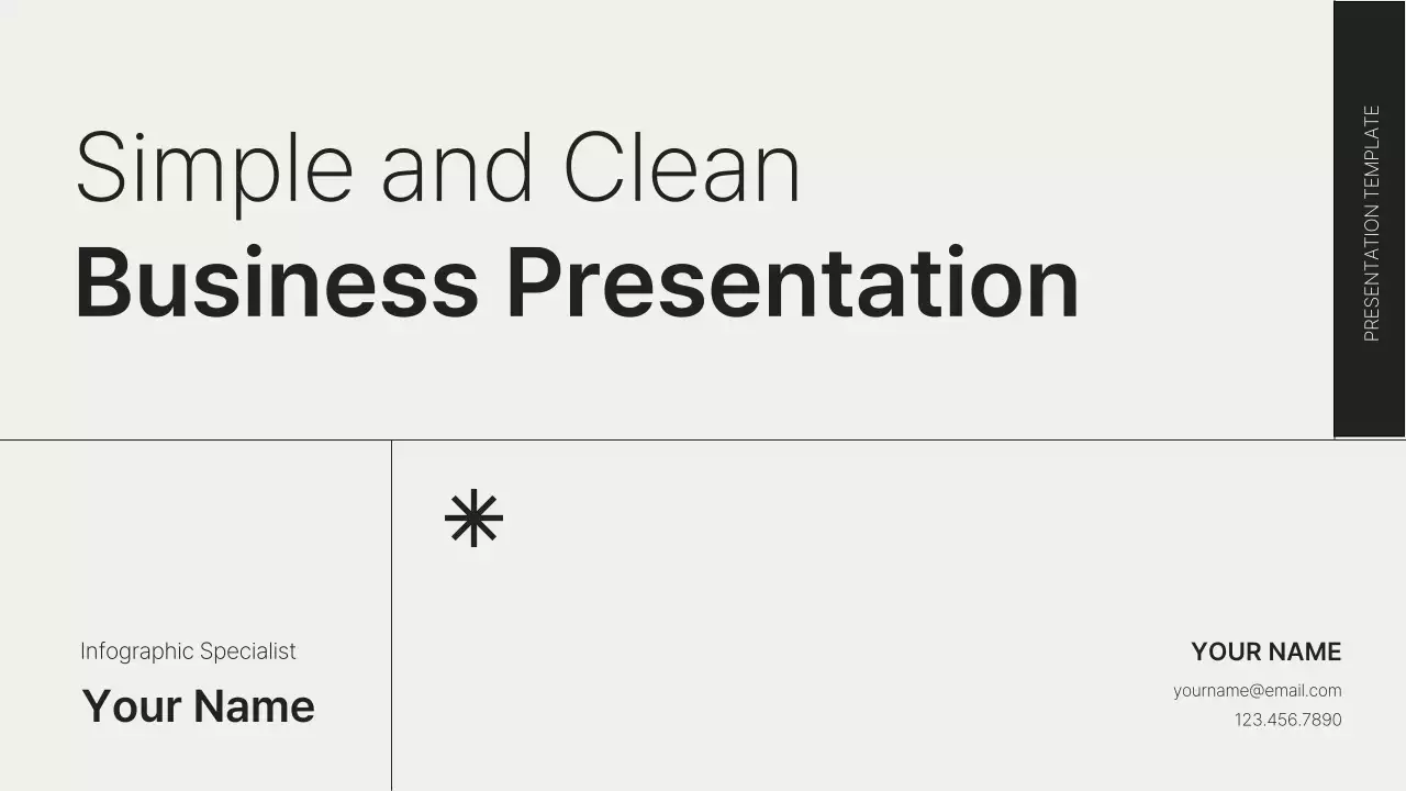 Black Minimal Business Presentation