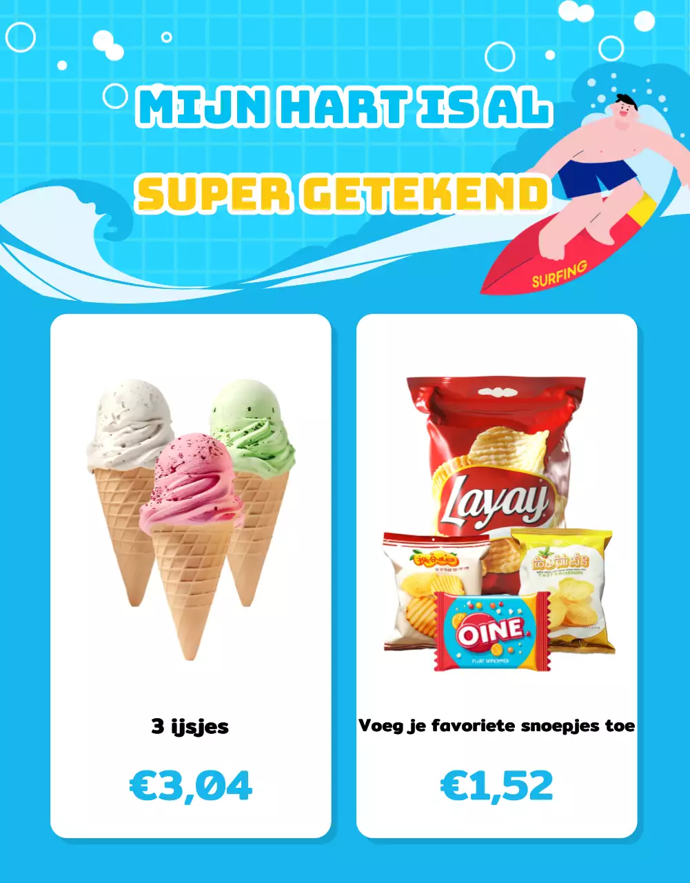 Promoot een mooie zomerpromotie in lichtblauw