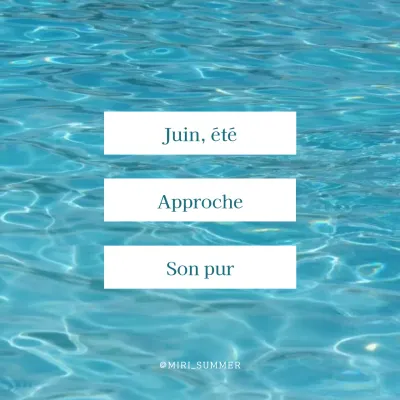 Sons modernes de nage en mer en été en bleu clair et blanc post