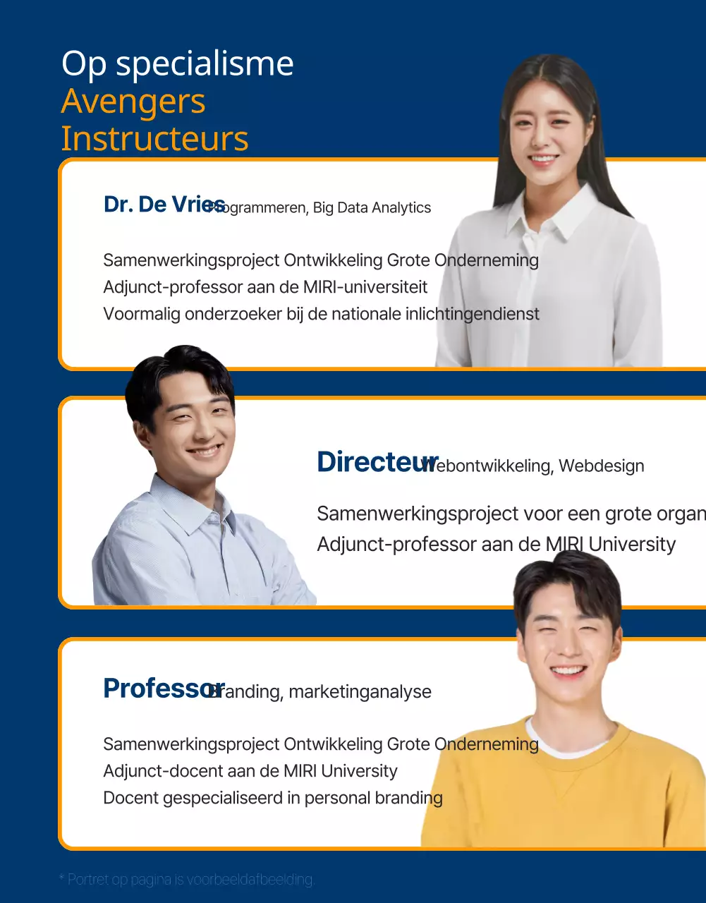 Een marineblauwe jeugdwerkgelegenheidsacademie promoten