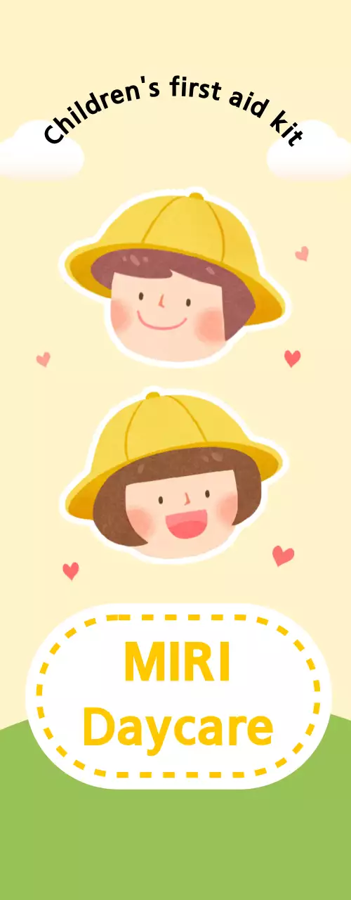 Desain kamar bayi dengan ilustrasi anak-anak yang lucu