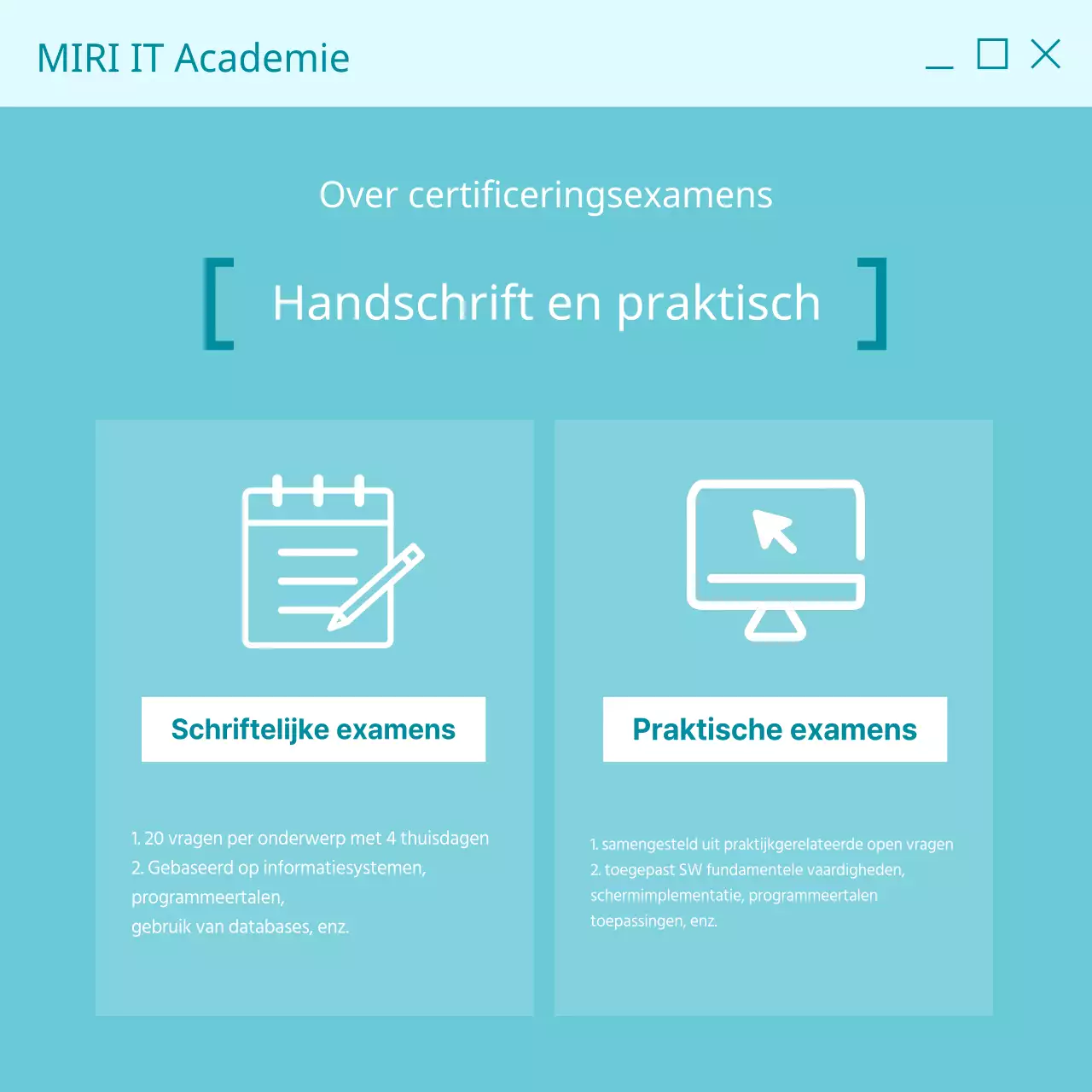 Promoot trendy certificeringscursussen met een lichtblauwe achtergrond