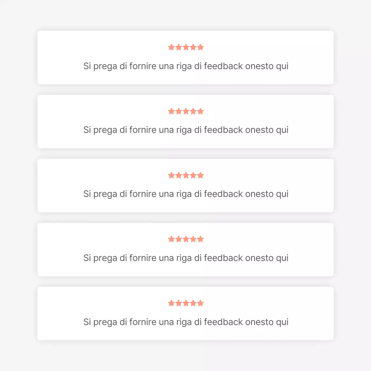 Una recensione o una pubblicità per un negozio di moda con un semplice stile emoji bianco e grigio.