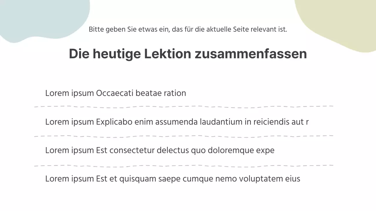 Graue und einfache Unterrichtsmaterialien für Lehrer