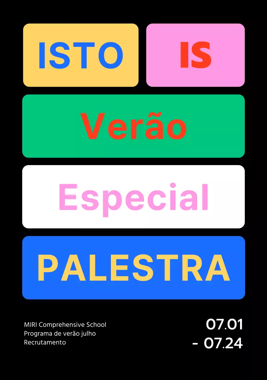 Desenhos com caixas de cores diferentes para realçar as frases