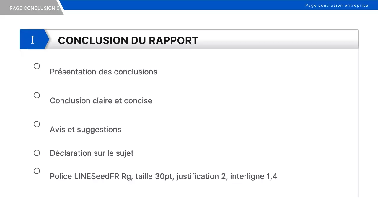 Un rapport simple sur la stratégie d'entreprise en bleu et noir