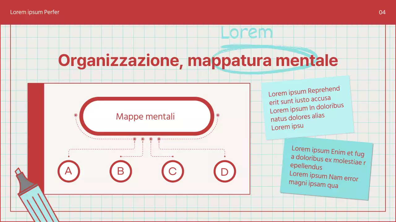 Una guida per prendere semplicemente appunti in azzurro e blu