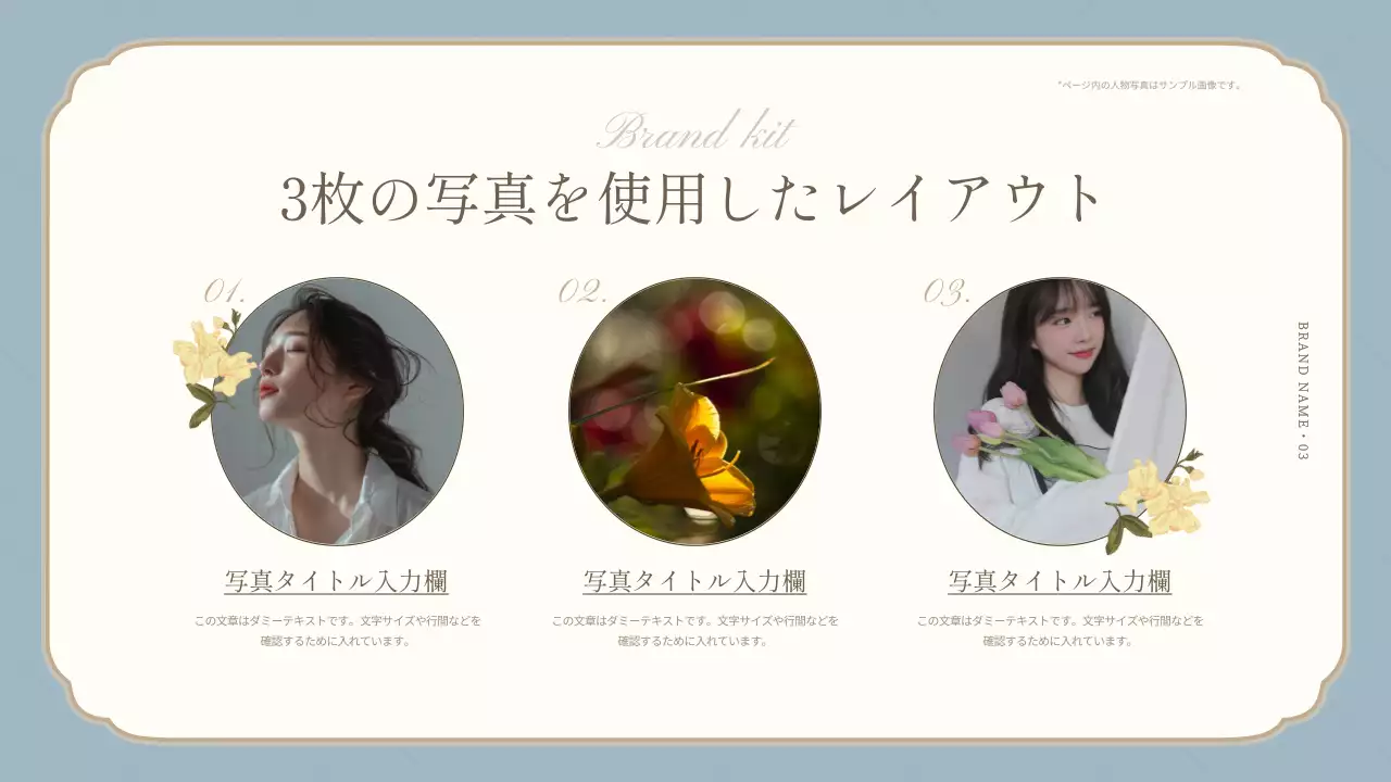 ベージュ 上品 ブランド プラン プレゼンテーション