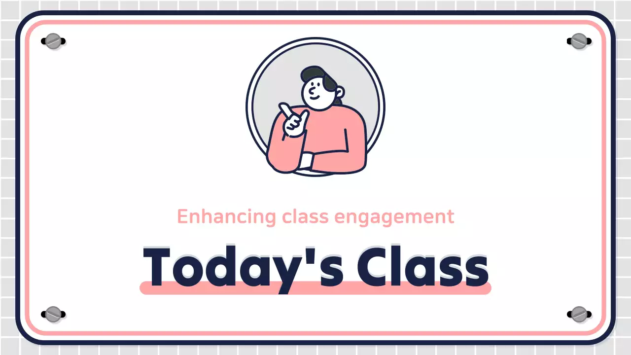 Pink Simple Class Announcement Presentation