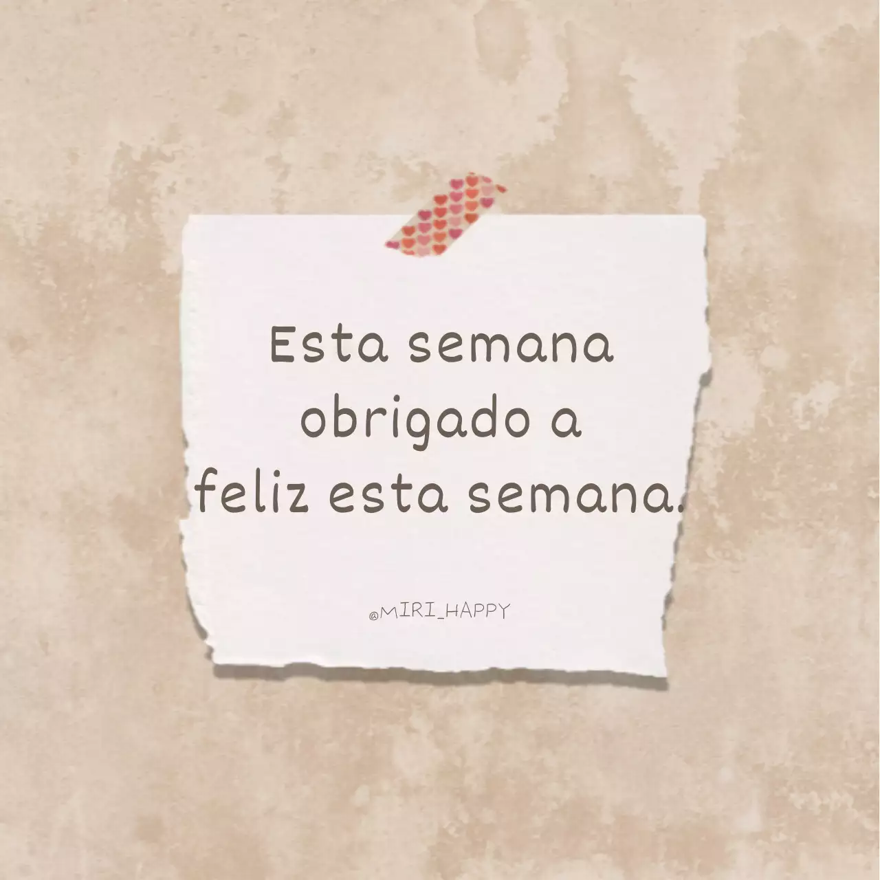 Um simples post feliz de gratidão a castanho e branco