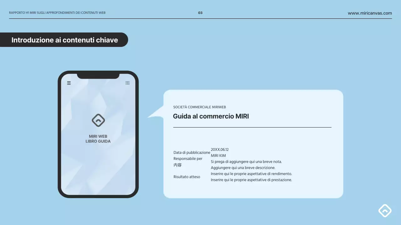 Un semplice rapporto di approfondimento in grigio e azzurro