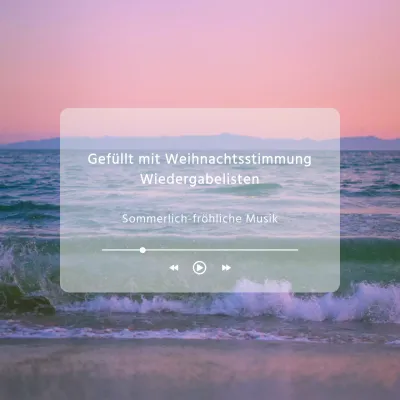 Eine minimalistische Sommerurlaubs-Inspirationspost in Rosa und Weiß
