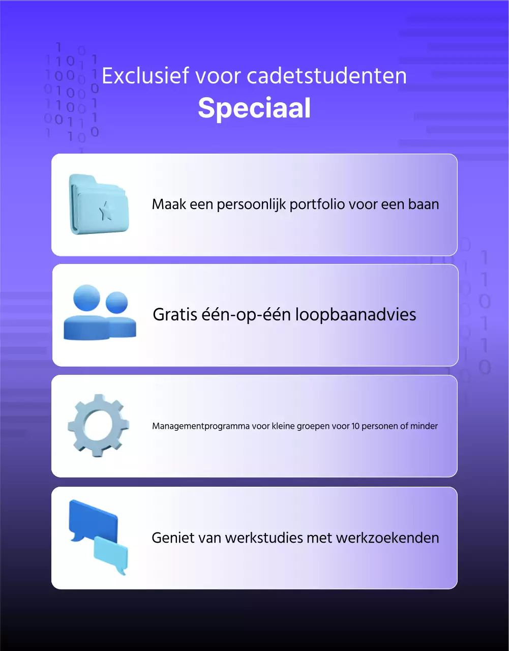 Een eenvoudige, paars-zwarte aankondiging voor werving van afgestudeerden