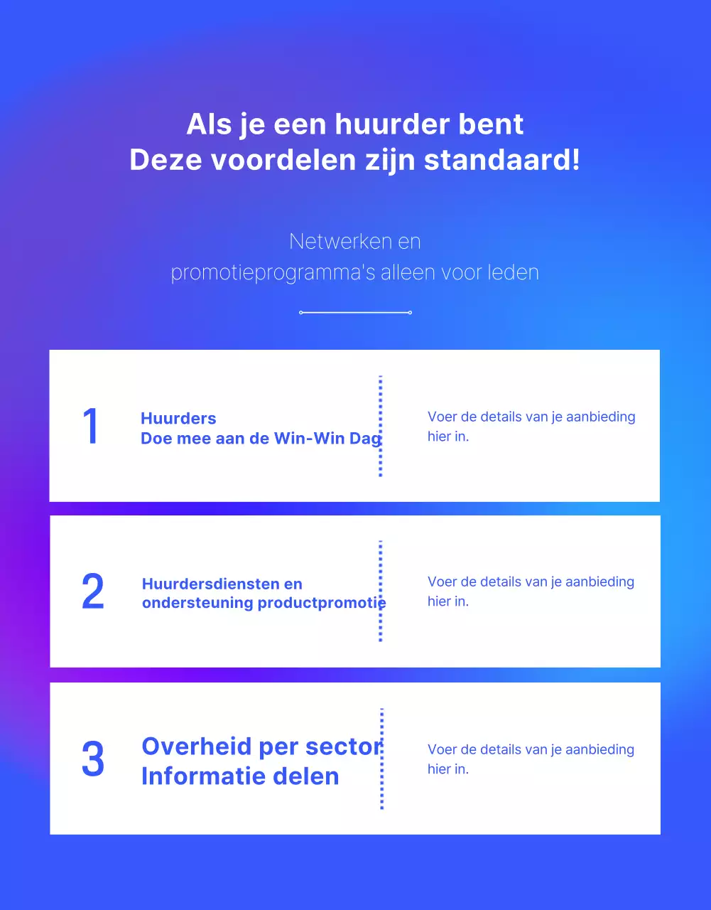 Blue's moderne gedeelde kantoorruimte promoten
