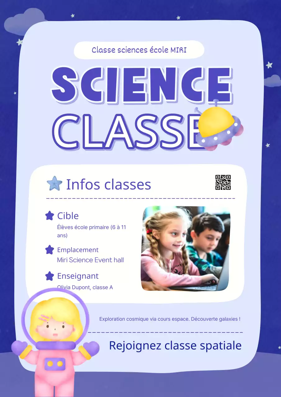 Promouvoir l'adorable leçon de science spatiale de Borah et Yellow