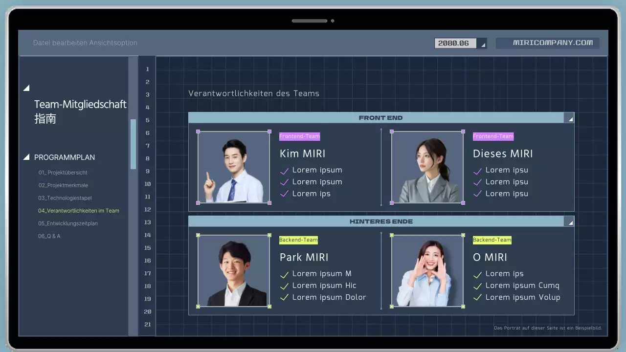 Prospekt des Cyber-Entwickler-Codierungsprogramms in Marineblau und Gelb