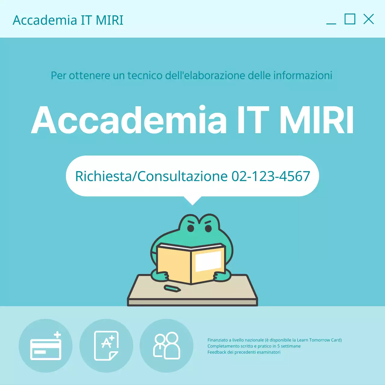 Promuovere corsi di certificazione di tendenza con uno sfondo blu chiaro
